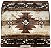 HGS 79x94 Southwest Native Indian Beige Soft Plush Faux Mink Throw Queen Blanket