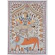 Paper Art Madhubani Folk Paintings for Home Decor 22 x 30 inches