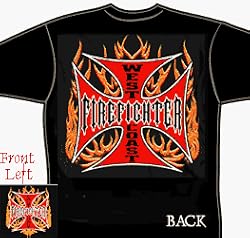 OFFICIAL WEST COAST FIREFIGHTER T-SHIRT