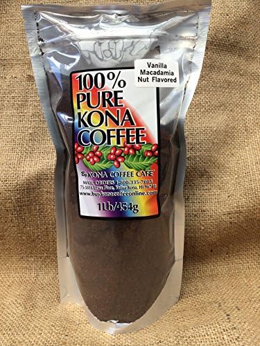 Kona Coffee, Vanilla Mac-nut Flavored Whole Bean - 1 Pound