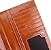 Heshe Womens Leather Long Wallets Card Holder Wallet Money Clips with Zippered