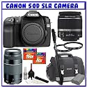 EOS 50D SLR Digital Camera (Body) + Canon EF-S 18-55mm IS Lens + Canon EF 75-300mm III Lens + Canon Gadget Bag + Spare Lithium-Ion Battery + 16GB + 8GB + Intermediate Photographer K#1