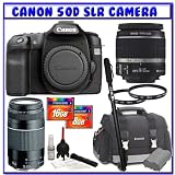 EOS 50D SLR Digital Camera (Body) + Canon EF-S 18-55mm IS Lens + Canon EF 75-300mm III Lens + Canon Gadget Bag + Spare Lithium-Ion Battery + 16GB + 8GB + Intermediate Photographer K#1