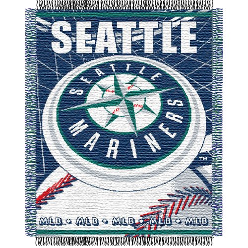 Seattle Mariners MLB Triple Woven Jacquard Throw (MLB Series) (48x60