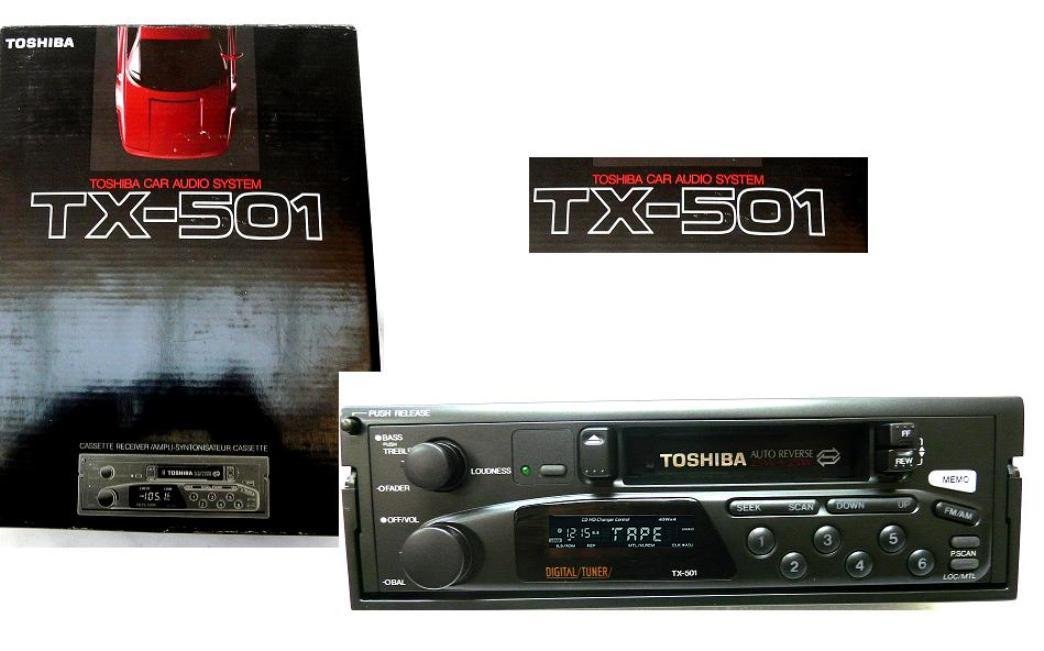 NEW TOSHIBA TX501 Car Audio Systems InDash Cassette Player with AM/FM
