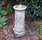 Garden Sundial - Vine Brass Stone Sun Dial
