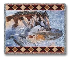 Horsefeathers Throw - 54 x 70 Blanket/Throw