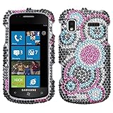 Rainbow Bubbles Crystal Bling Diamond Protector Case for Samsung Focus SGH- ....
