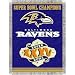 NFL Commemorative Tapestry Throw - Baltimore Ravens