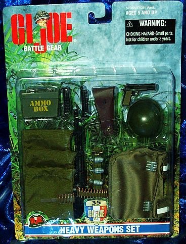 Childrens Toyshop  Toys : G.I. Joe Heavy Weapons Accessory Set for 12" Figure