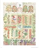 61nUI2y3suL. SL160  Vegetable Garden Bradley Clark Art Print Black Wood Mounted Poster   16 x 20