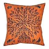Delightful Home Decor Cotton Cushion Cover Throw Pillow Cover Comforter Set India (Size 16 X 16) (2 Pcs)