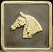 Mayer Mill Brass - HTC-H - Horse Head Trailer Hitch Cover