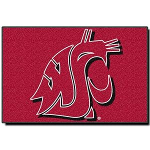 College Acrylic Novelty Rug - Washington State by 