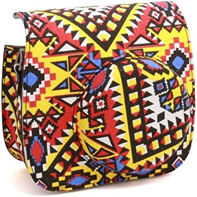 [Fujifilm Instax Mini 8 Case] - CAIUL Comprehensive Protection Instax Mini 8 Camera Case Bag With Soft PU Leather Material ( Bohemian )