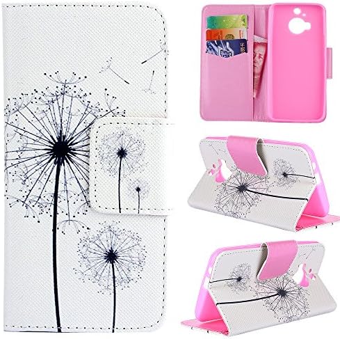 HTC M9 Plus Case Cover Printed Series Premium Flip PU Leather Wallet Protective Case with Stand for HTC M9 Plus Dandelion