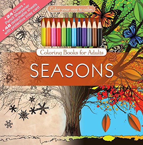 Seasons Adult Coloring Book & Colored Pencil Set - UnwindAndColor