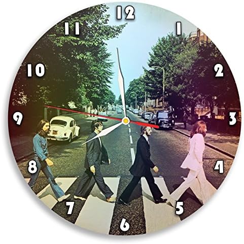The Beatles Decal Waterproof Color Modern Sticker Wall Clock - Decorate your home with Colored Rock Pop Music Art - Best gift for men and women, friend, girls and boys - Win a prize for a feedback