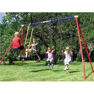 Kettler Deluxe 4 Child Multiplay Swingset by 