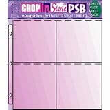 CropInStylePSBPaperandSticker12Inchby12Inch3-RingBinderRefillPages,Quarter/LargerStickers/Diecuts