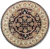 Free Shipping & Free Pad 8x8 Handmade Wool Round Rug S15
