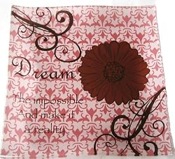Inspirational Message Dream Glass Tray | Glass Plate
