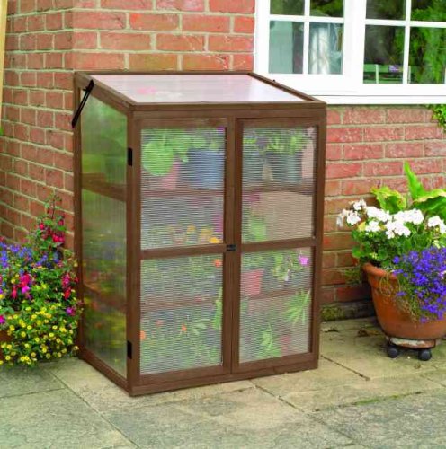 Childrens Toyshop  Outdoor Living : Gardman 08896D Wooden Growhouse Brown (Ayr5120)