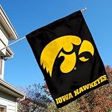 University of Iowa Hawkeyes House Flag
