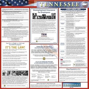 Amazon.com : Tennessee State Labor Law Poster Only - English, State ...