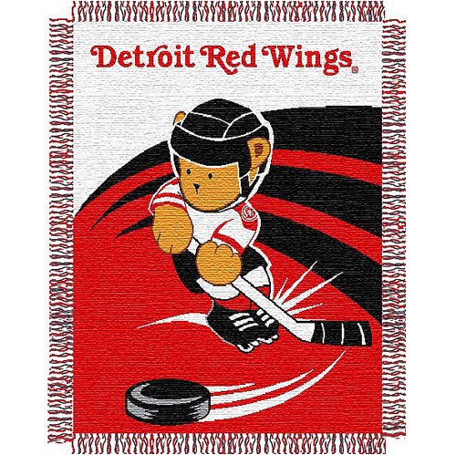 Detroit Red Wings Acrylic Triple Woven Jacquard Baby Blanket Throw (36 x46 ) - NHL Hockey