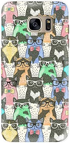 Galaxy S7 Edge Case, Deliy Fashion Pattern Design [Ultra-Thin] 0.6mm TPU Protective Case Cover [Scratch Resistant][Slip Resistant] for Samsung Galaxy S7 Edge (2016 Release) (Knowledge Cat)