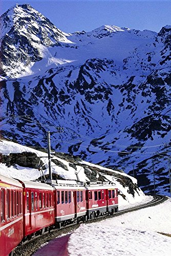 Bernina Express in Switzerland Journal: 150 page lined notebook/diary
