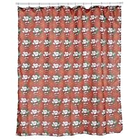 Carnation Home Fashions Santa Claus Fabric 6 by 6 Shower Curtain