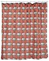 Carnation Home Fashions Santa Claus Fabric 6 by 6 Shower Curtain