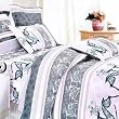 Blancho Bedding - [Purple Deer Totem] 100% Cotton Comforter Cover/Duvet Cover Combo