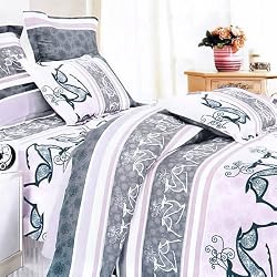 Blancho Bedding - [Purple Deer Totem] Luxury Comforter Set Combo 300GSM