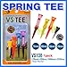 KOVISS Flexible Original Spring VS Golf Tees 5EA & Ball Marker Set VS108