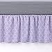 Balboa Baby Lavender Poppy Collection Cotton Sateen Dust Ruffle - Lavender