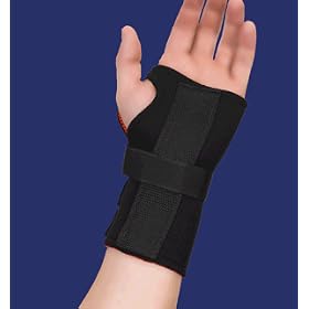 PAIR of Thermoskin Carpal Tunnel Braces with Dorsal Stay, Black , Left & Right