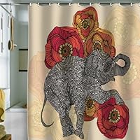 DENY Designs Valentina Ramos Rosebud Shower Curtain, 69 by 72-Inch