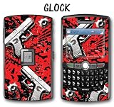 Blackberry World (8800, 8820, 8830) Designer Vinyl Skin - Glock Red