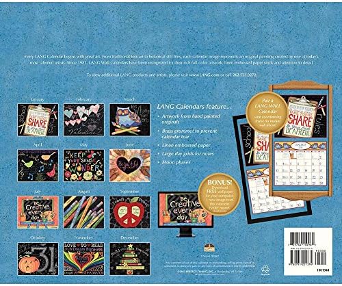 2016 The Lang Schoolhouse Wall Calendar with Paintings by Susan Winget