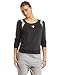 HKNB Heidi Klum for New Balance Womens Long Sleeve Cropped Knit Sweatshirt