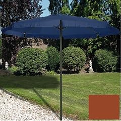 Fun Star Alu-Marktschirm 300 cm mit Kurbel Terrakotta