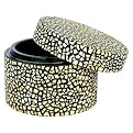 Lacquer Eggshell Gift Box - Black/Cream