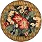 Safavieh Garden Flowers Wool Hook Rug - Black (4 Round)