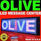 3 Color LED Sign - Programmable Scrolling Message Board 28