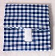 Wrap N Mat Reusable Sandwich Wrap (Blue/White Gingham)