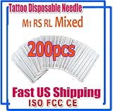 High Quality 200pcs Sterile Disposable Tattoo Needle RS RL M1 USA Shipment