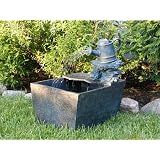 STI Slate base with watering can and planting area by STI Group